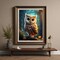 Owl Diamond Painting Kit – 5D Full Round DIY Gem Art for Adults, 12x16 Inch Wall Décor